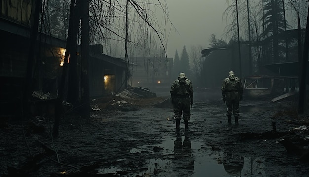 DVD screen grab van de verloren 1988 donkere horror film Tsjernobyl