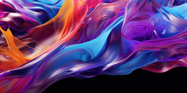 Dynamic 3D extrusion showcasing a vibrant abstract pattern with depth and texture AI generative