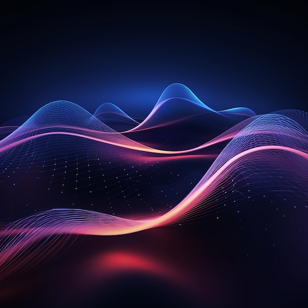 Dynamic 3D Modern Technology Background