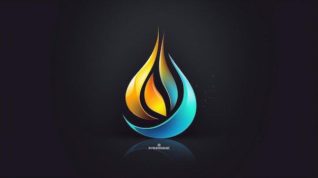 "Dynamic 4D Energy Logo Design Concept"