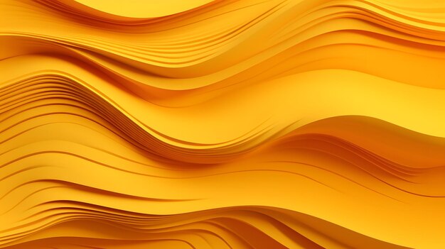 A dynamic abstract featuring yellow paper waves in a futuristic style