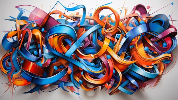 Dynamic abstract graffiti