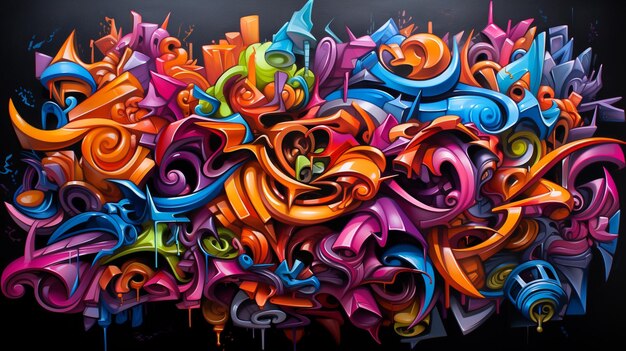 Dynamic abstract graffiti