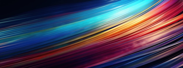 Dynamic abstract pattern with colorful waves and stripe