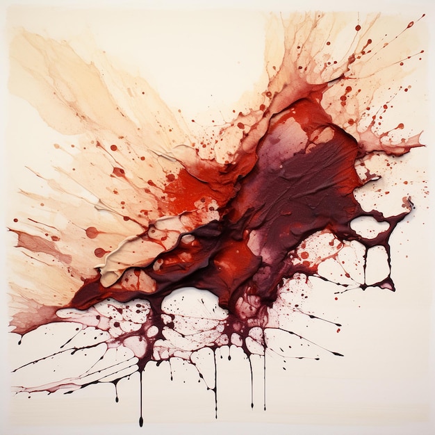 Dynamic Abstract Stains HandDrawn Beauty