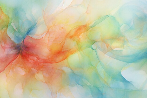 Photo dynamic abstract watercolor paper with energetic vibes