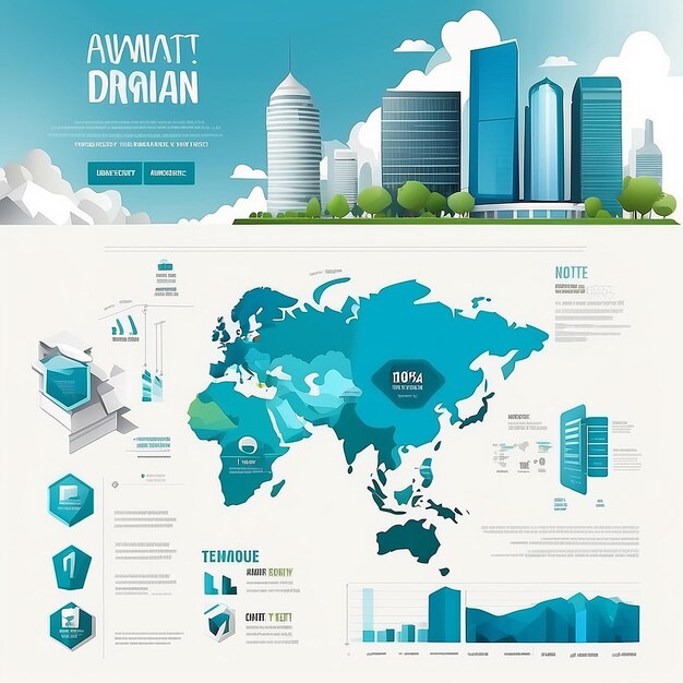 Photo dynamic architecture infographic template steps growth