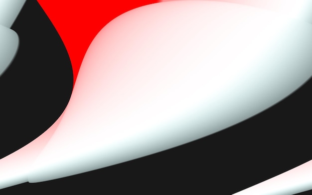 Photo dynamic black red white curve vibrant gradient abstract background