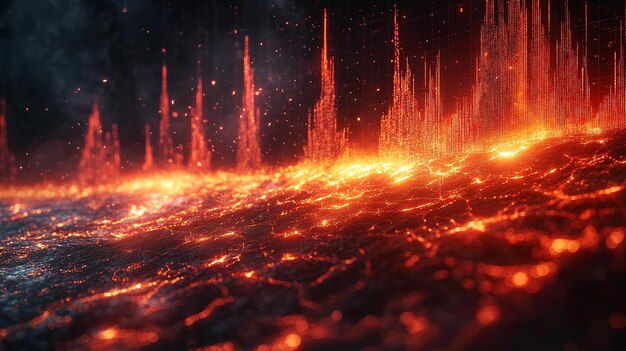 dynamic business environment with a concept of global interconnectedness showcasing abstract graphi