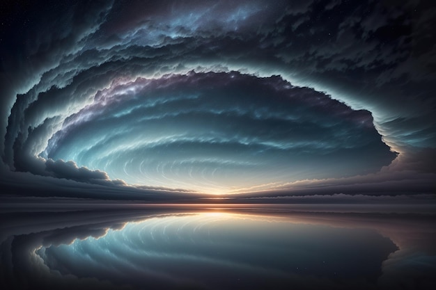 dynamic cloud formations dancing across the sky