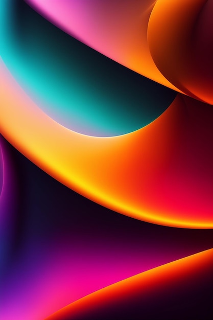 Dynamic color fluid shape concept background wallpaper