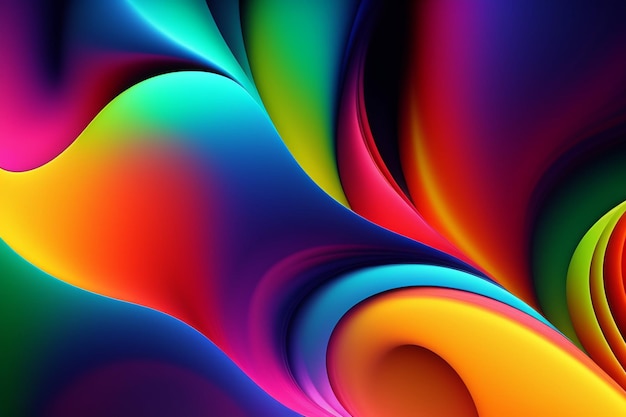 Dynamic color fluid shape concept background wallpaper