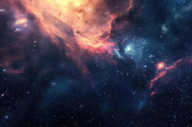 Dynamic and colorful galaxy setting for your design
