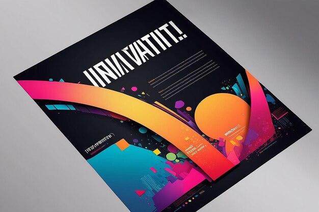 Photo dynamic creativity digital innovation letterhead design