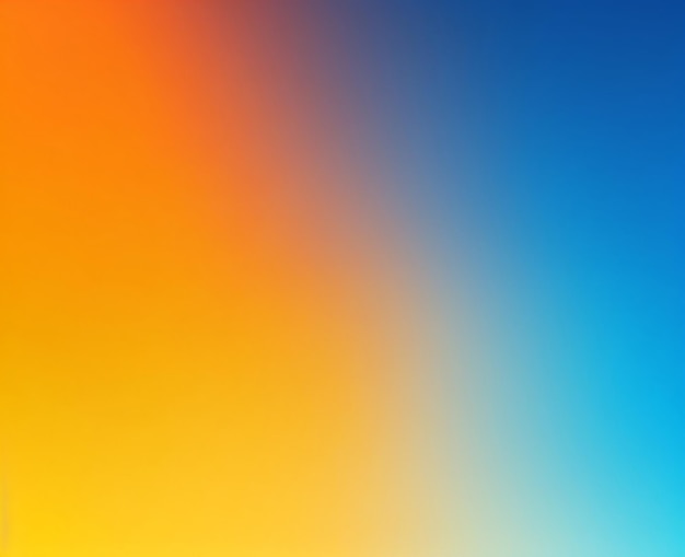 Photo dynamic dark orange and blue vibrant grainy gradient background