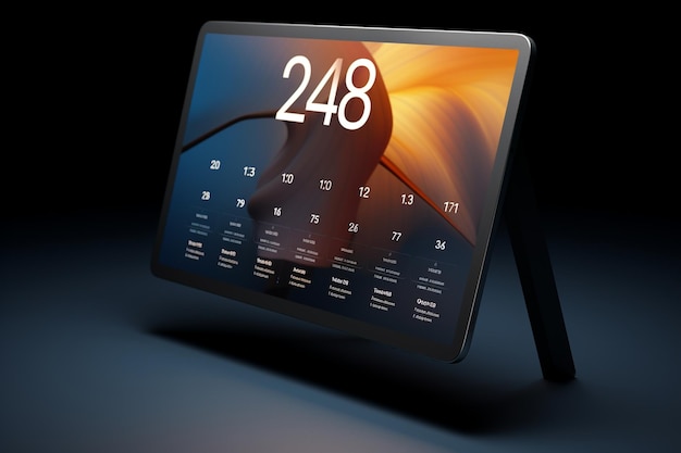 Dynamic digital 2024 calendar mockups with realist 00235 02