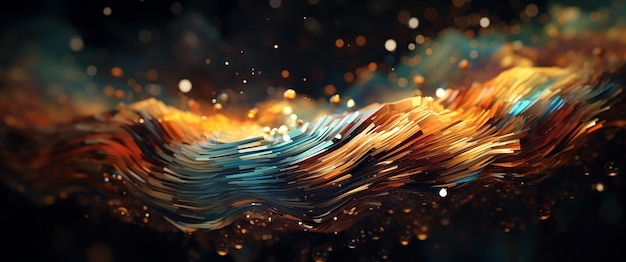 Dynamic Digital Wave Background