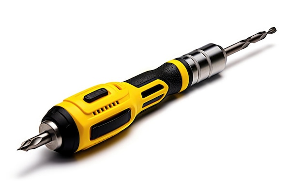 The Dynamic Duo of Yellow and Black in a Screwdriver Isolated on Transparent Background