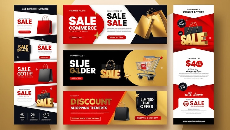 Photo dynamic ecommerce amp marketing templates for all seasons ultimate sale banners and discount flyers