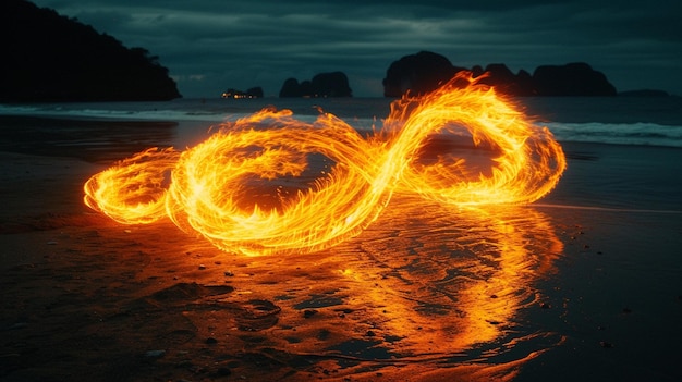 Photo dynamic fire