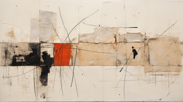 Динамическая иллюстрация в стиле Congdon Tapies and Burri