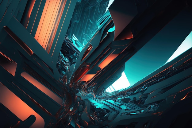 Dynamic futuristic wallpaper