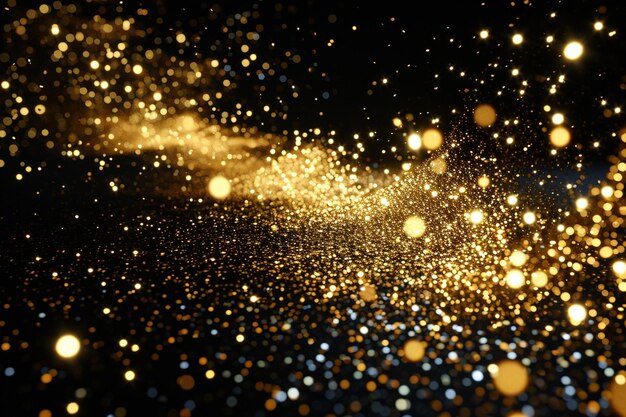 Photo dynamic golden confetti