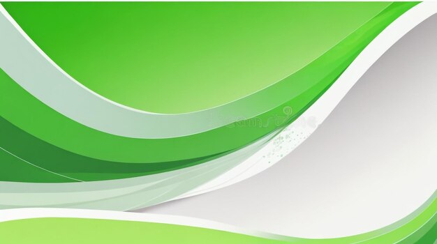 Dynamic Green Flow Modern Abstract Wave Curve for Engaging Presentations