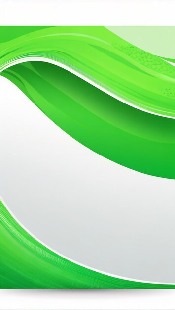 Dynamic Green Flow Modern Abstract Wave Curve for Engaging Presentations