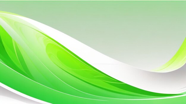 Dynamic Green Flow Modern Abstract Wave Curve for Engaging Presentations