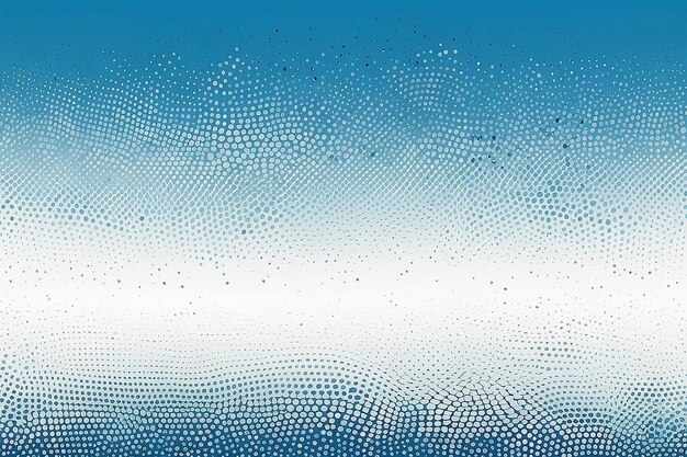 Dynamic Halftone Dots Gradient Modern Grunge Texture in Blue and White