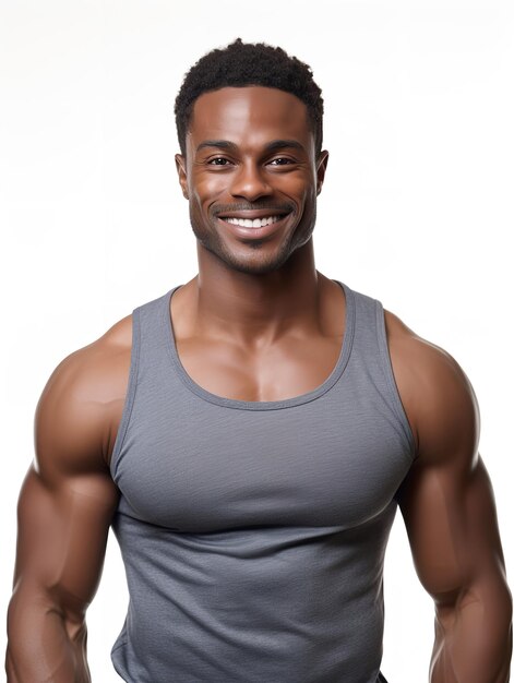 Photo dynamic male fitness trainer ai generated