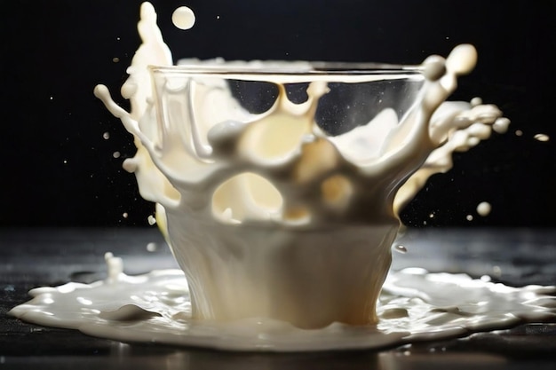 Dynamic Milk Splash and Explosion