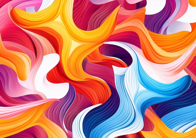 A dynamic mobile wallpaper with swirling lines and vibrant patterns on a white background