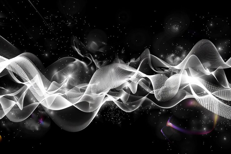 Photo dynamic patterns vibrant shades modern design backdrop digital art texture futuristic