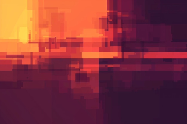 Dynamic Pixel Art Illustration Vibrant Abstract Background