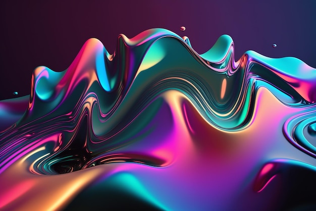 Dynamic Psychedelic Wallpaper Motion Simple dynamic wavy motion Background