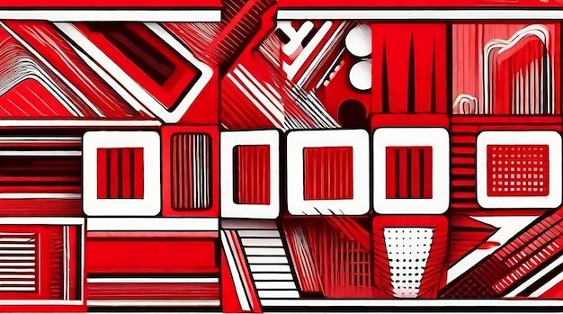 Photo dynamic red abstract comic background