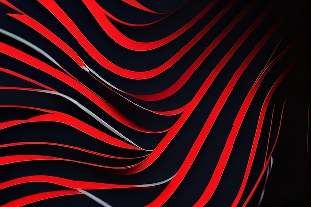 Dynamic Red Line Abstract Energetic Visuals for Creative Projects