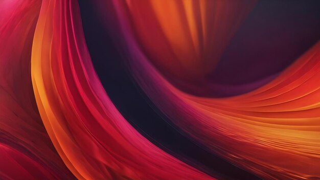 Dynamic red orange curve vibrant gradient abstract background