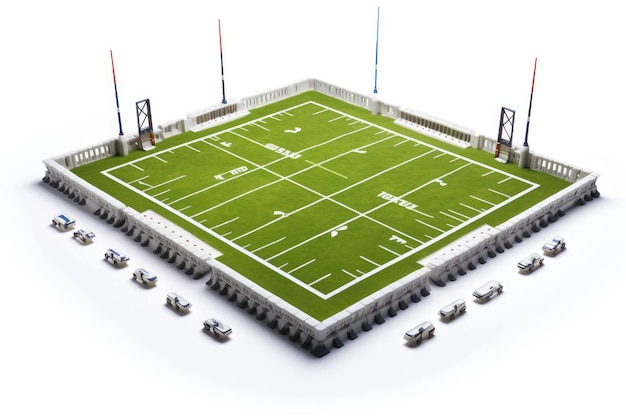 Photo dynamic rugby field