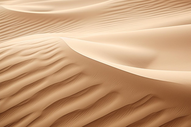 Dynamic sand dunes shaped by the wind