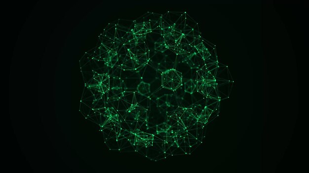 Dynamic spherical structure of network connection