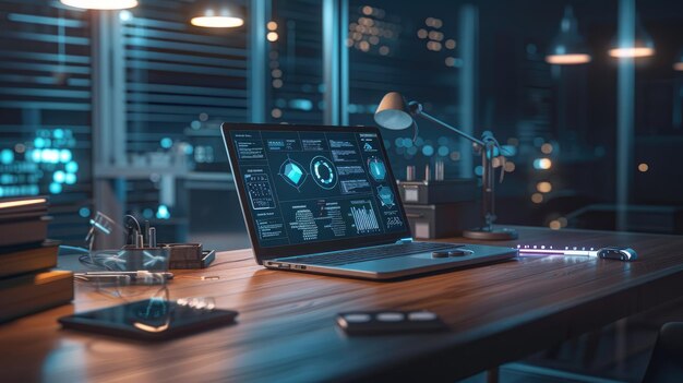 Dynamic Statistical Models and Holographic Charts in a Professional Home Office