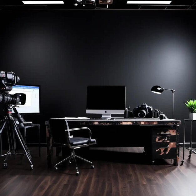 Photo dynamic videographers edgy office space background