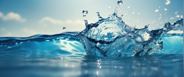 Dynamic water splash captured in high detail