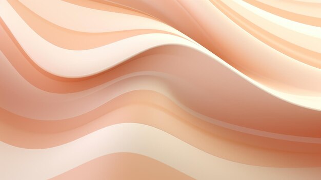 Photo dynamic wave of peach color gradient