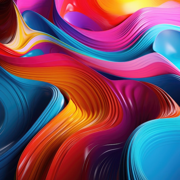 Dynamic Waves of Color