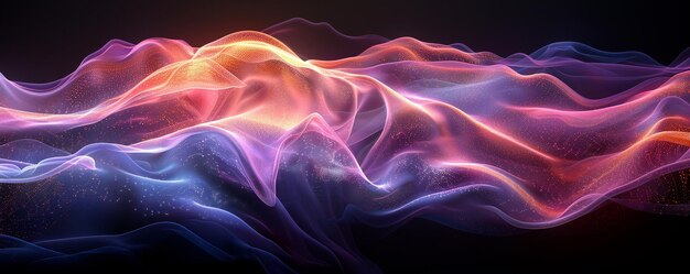 Dynamic Waves Of Energy Rippling Background