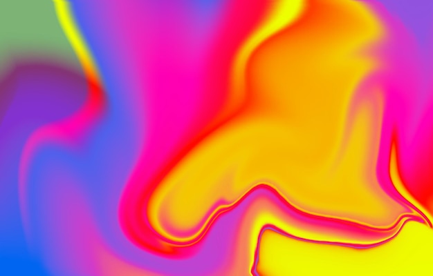 Dynamisch gekleurde vormen en golven Achtergrondontwerp met kleurverloop